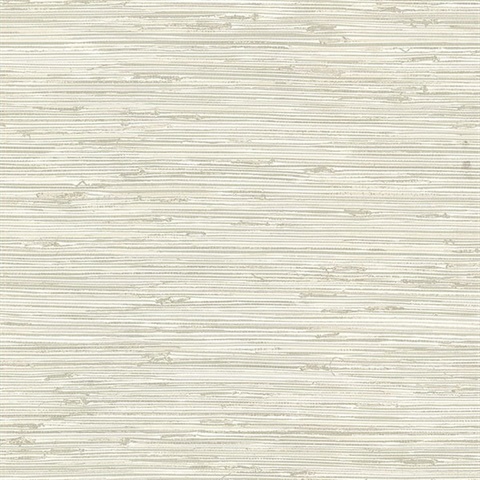 Fiber Cream Faux Grasscloth Wallpaper