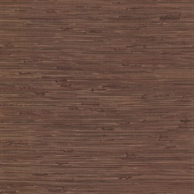 Fiber Maroon Textured Horizontal Linen Weave Wallpaper