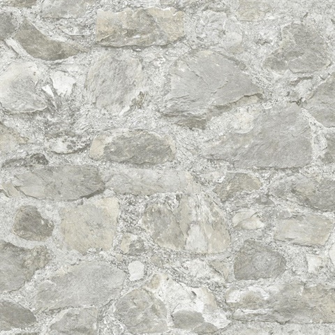 Field Stone Grey Wallpaper