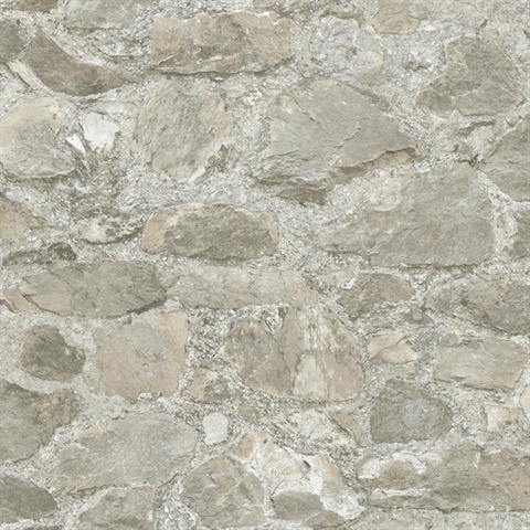 Field Stone Taupe Wallpaper