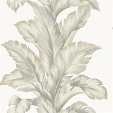 Fieldstone Vertical Banana Leaf Wallpaper