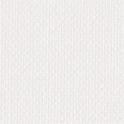 Fiji Weave Cloud White Commercial Wallpaper