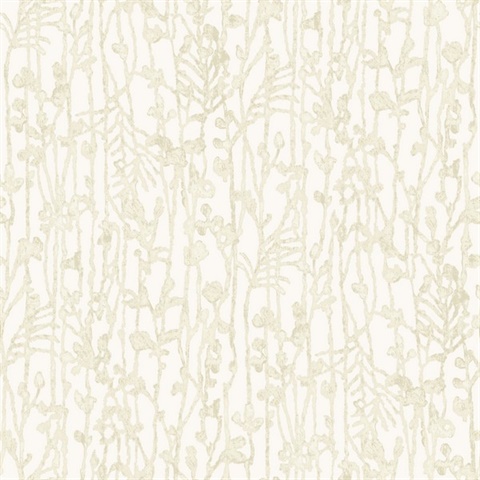 Filigree Beige Abstract Wallpaper