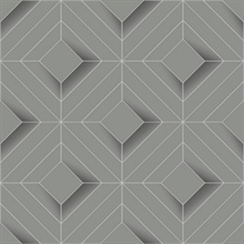 Filmore Grey Diamond Panes Wallpaper