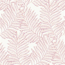 Finnley Purple & Orange Inked Fern Leaf Wallpaper