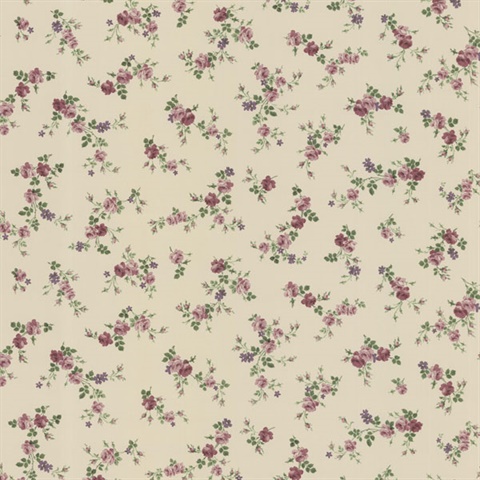 Fiona Mauve Sprigs Toss