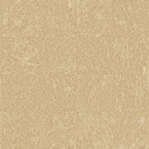 Flannery Light Brown Faux Animal Fur Cowhide Wallpaper