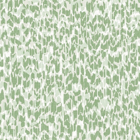 Flavia Green Abstract Animal Print Textured Wallpaper