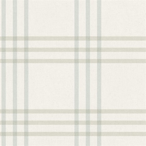 Fletcher Aqua Plaid Wallpaper