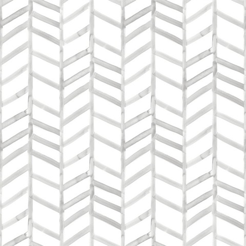 Fletching Grey Geometric Wallpaper