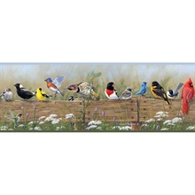 Flock Multicolor Menagerie Border