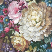 Floral Blooming Floral Multicolored Peel and Stick Wallpaper