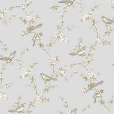 Floral Branches W/Birds