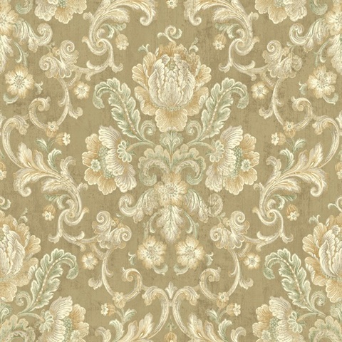 Floral Cameo Damask