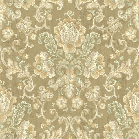 Floral Cameo Damask