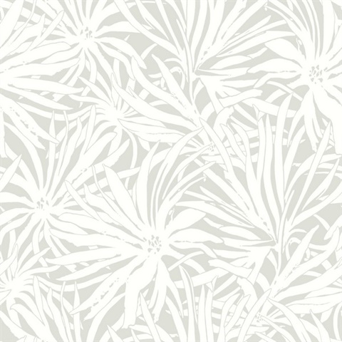 Floral Canopy Grey Wallpaper