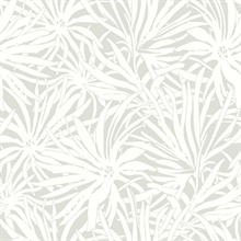 Floral Canopy Grey Wallpaper
