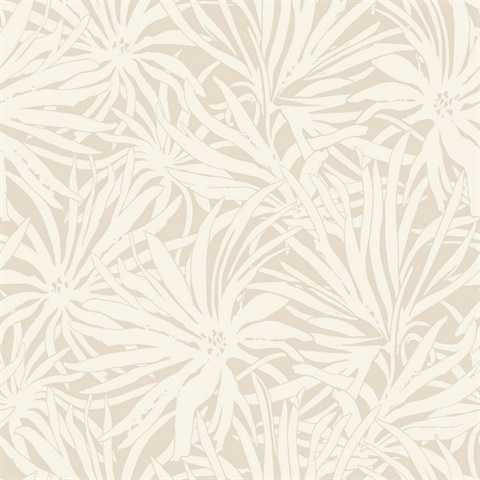 Floral Canopy Linen Wallpaper