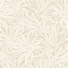Floral Canopy Linen Wallpaper
