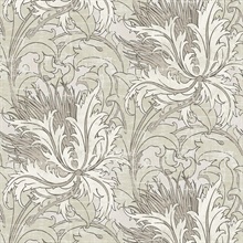 Floral Folly Floral Lunar Rock & Pale Oak Peel and Stick Wallpaper