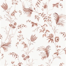 Floral Lace Brick Wallpaper