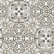 Florentine Grey Tile Wallpaper