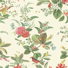Floris Mint Woodland Floral Wallpaper