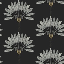 Flourish Jet Wallpaper