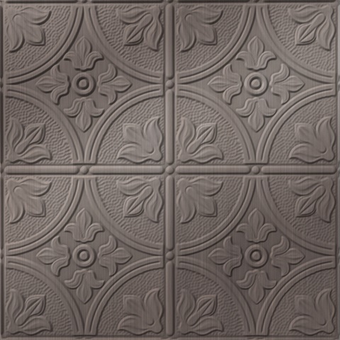 Flower Garden Ceiling Panels Brushed Nickel