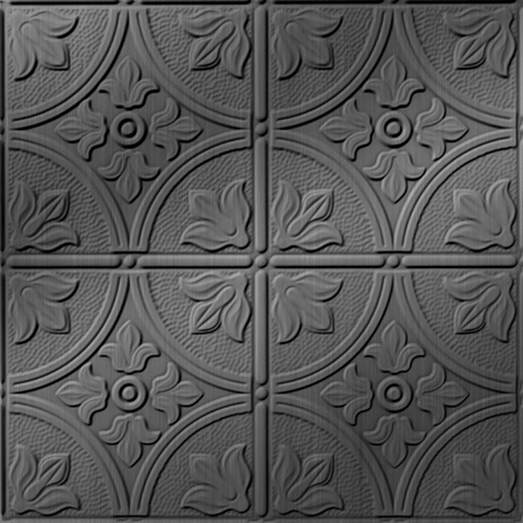 Flower Garden Ceiling Panels Brushed Stainless