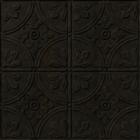 Flower Garden Ceiling Panels Gunmetal