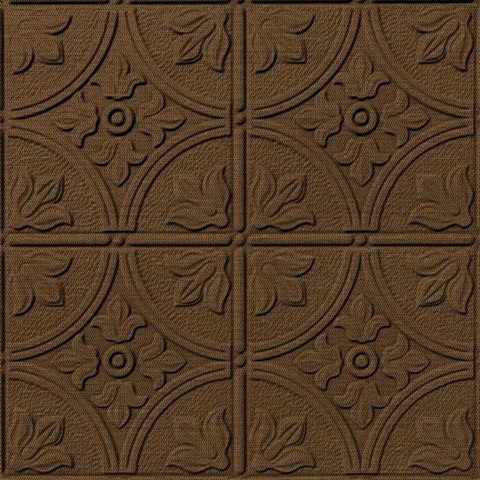 Flower Garden Ceiling Panels Linen Chestnut