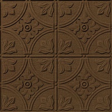 Flower Garden Ceiling Panels Linen Chestnut