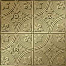 Flower Garden Ceiling Panels Metallic Gold