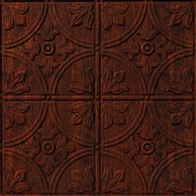 Flower Garden Ceiling Panels Walnut