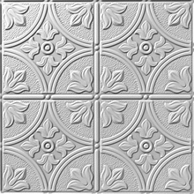 Flower Garden Ceiling Panels White & Paintable