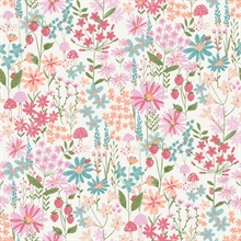 Flower Garden Pink Blossoms Wallpaper