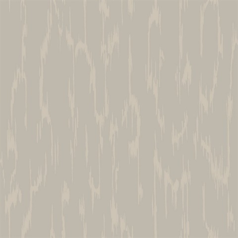 Flowing Dark Taupe Metallic Wallpaper