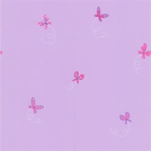 Flutter-By Purple Butterflies Wallpaper