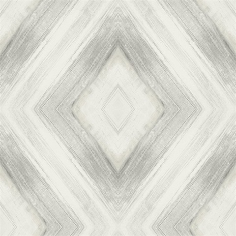 Fog Ballad Pearlescent Brushstroke Diamond Wallpaper