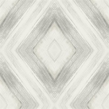 Fog Ballad Pearlescent Brushstroke Diamond Wallpaper