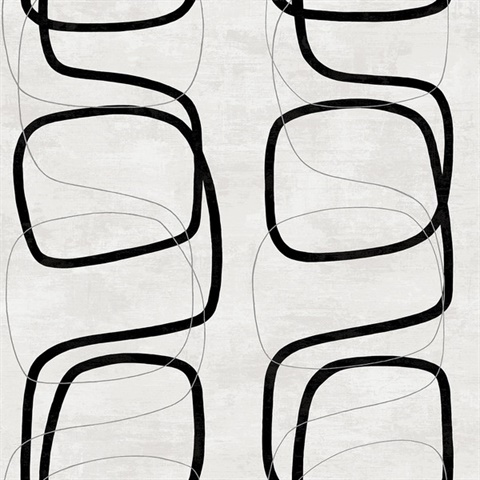 Forcella Geo Geometric Contrast Peel and Stick Wallpaper