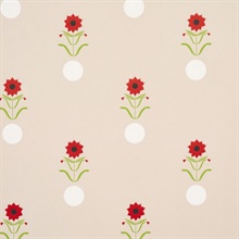 Forget Me Dots Neutral Floral Wallpaper