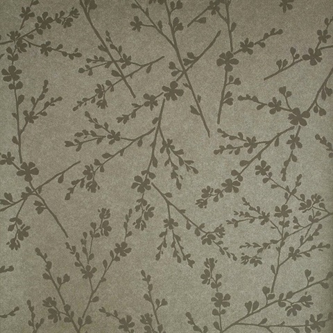 Forsythia Brass Twiggy Wallpaper