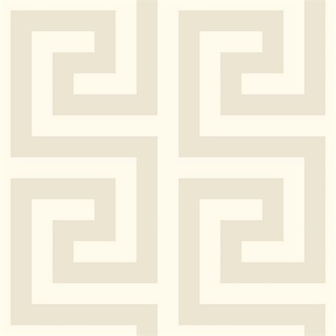 Forte Cryslis Modern Large Greek Key Wallpaper