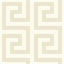 Forte Cryslis Modern Large Greek Key Wallpaper