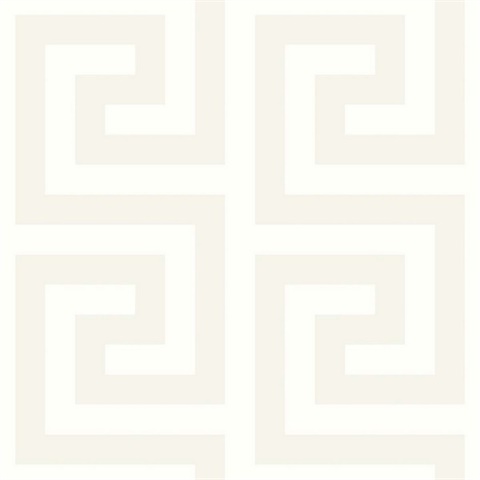 Forte Pale Sunset Modern Large Greek Key Wallpaper