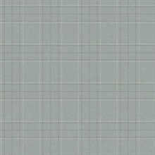 Fox Hollow Turquoise Dashed Plaid Wallpaper