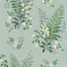 Foxglove Sage Botanical Wallpaper