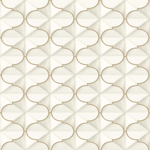 Frances Wallpaper - Gold